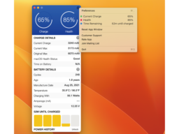 バッテリの状態や電力使用量を詳しくチェック！／Macアプリ「Battery Health 2」
