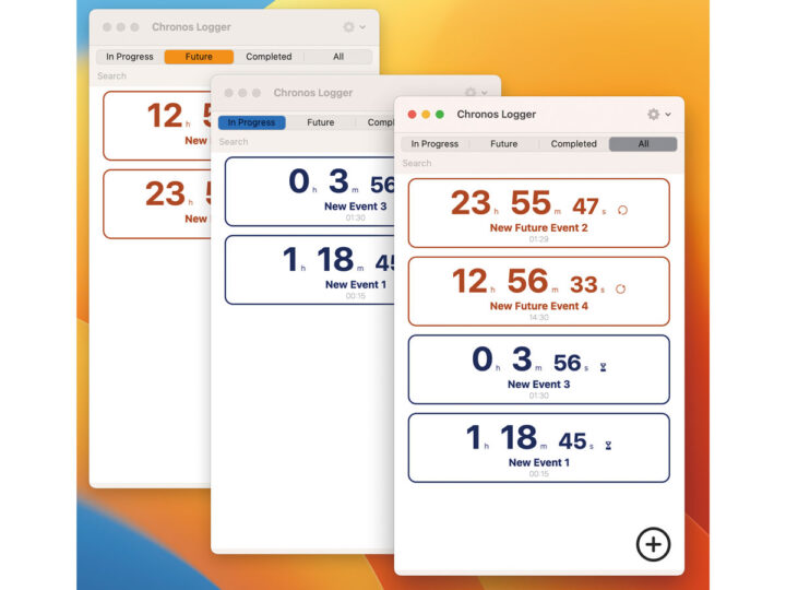 複数のタスクを同時に進行！ Macのストップウォッチ＆タイマーアプリ「Chronos Logger」
