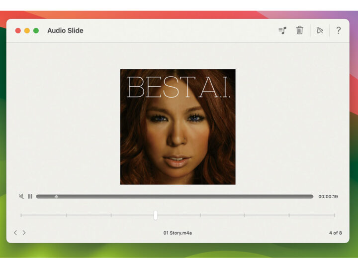 Macでのライブ配信時に便利！ 音楽プレイヤアプリ「Audio Slide」