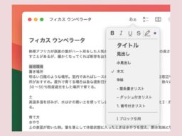 テキストをフォーマットして視認性をアップする！／Macの「メモ」アプリ最強使いこなしテク