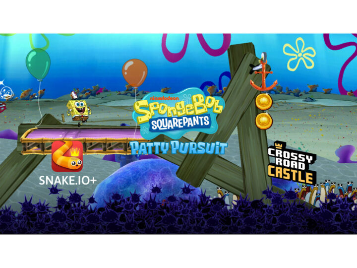 2025年の夏はスポンジ・ボブの夏！ Apple Arcadeの人気ゲーム「Snake.io+」と「クロッシーロードキャッスル」で、限定クロスオーバーイベントが開催